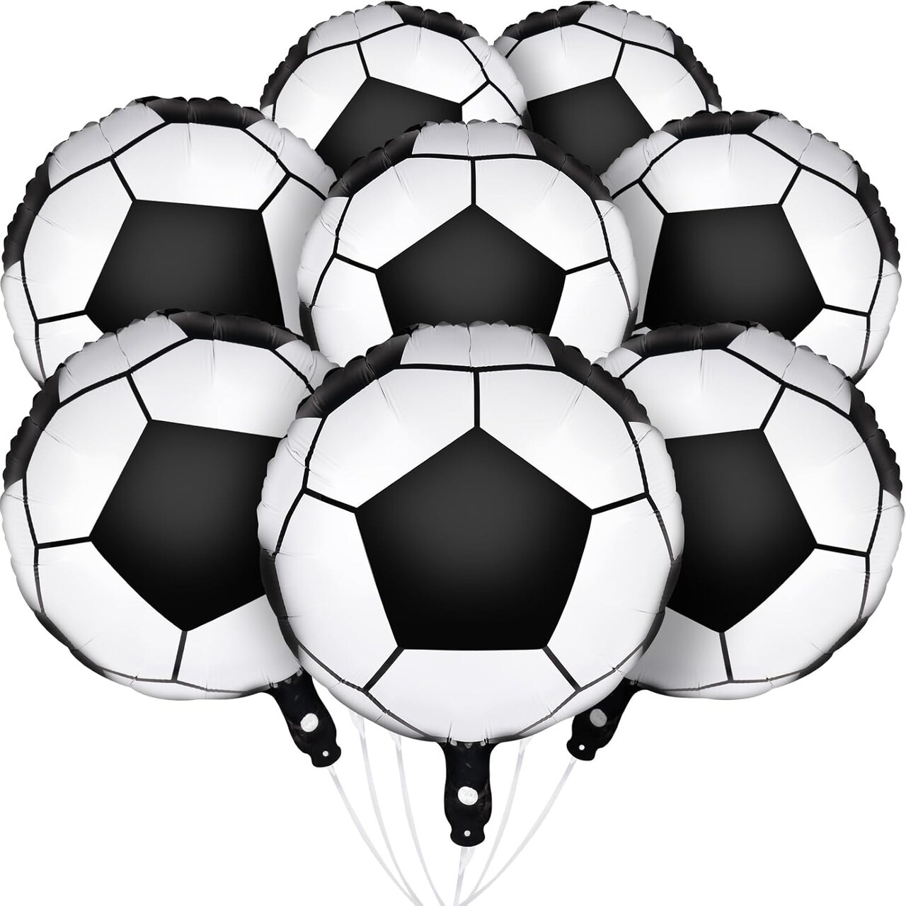 8 pcs 18 inch Soccer Balloons for Party Soccer Birthday Decorations World Cup Foil Mylar Balloons